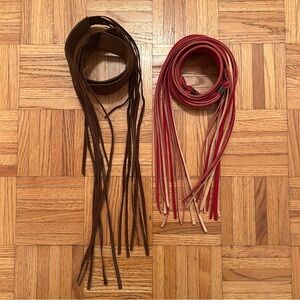 Vintage Fringe Leather Belts